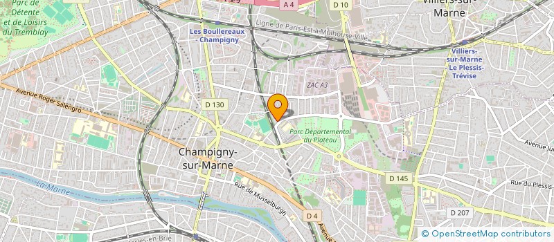 localisation de l'entreprise DA COSTA DECO à CHAMPIGNY-SUR-MARNE
