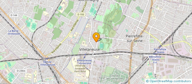 localisation de l'entreprise DA COSTA ELEC  VILLETANEUSE