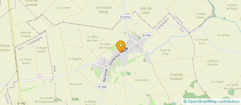 localisation de l'entreprise DA COSTA ET FILS à THIESCOURT