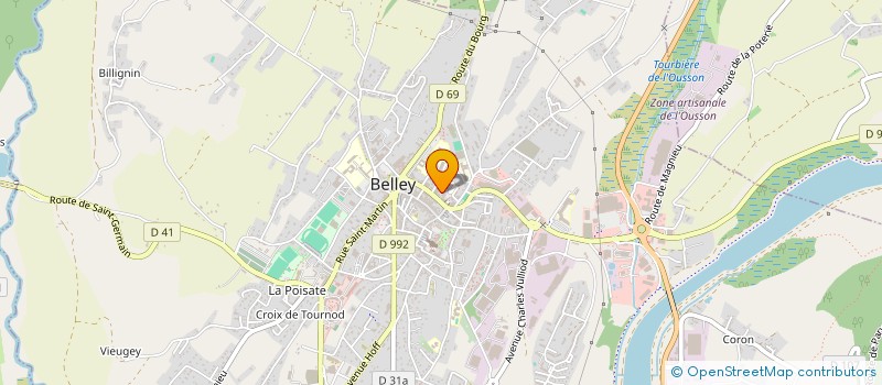 localisation de l'entreprise DA COSTA IMMOBILIER  BELLEY