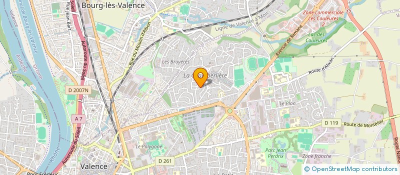 localisation de l'entreprise DA COSTA J&N à VALENCE