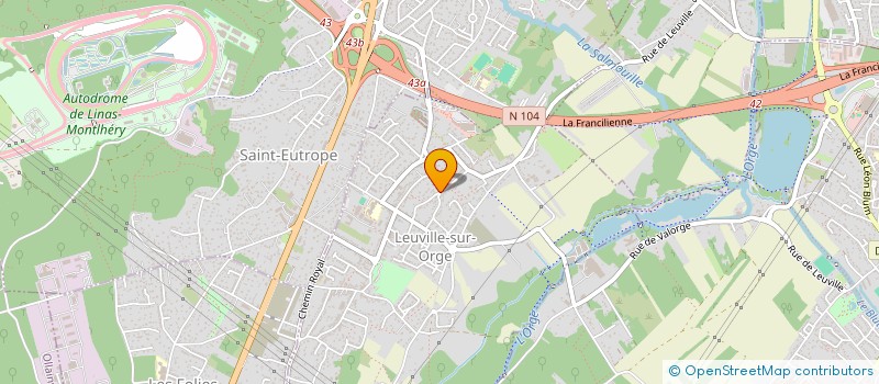 localisation de l'entreprise DA COSTA PATRIMOINE  LEUVILLE-SUR-ORGE