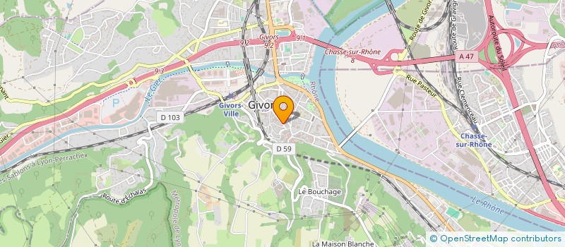 localisation de l'entreprise DA COSTA PLOMBERIE  GIVORS