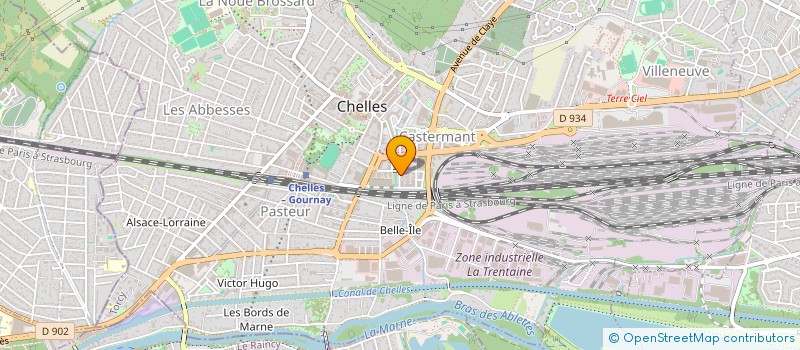 localisation de l'entreprise DA COSTA RAMOS PEINTURE à CHELLES