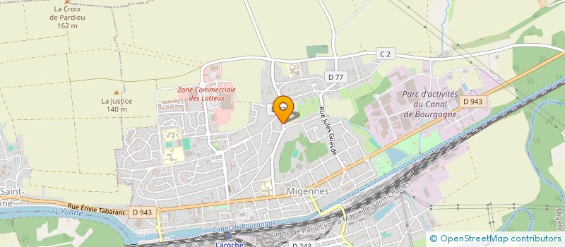 localisation de l'entreprise DA COSTA RAVALEMENTS  MIGENNES