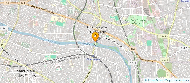 localisation de l'entreprise DA COSTA Y PEREIRA à CHAMPIGNY-SUR-MARNE