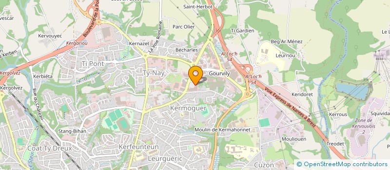localisation de l'entreprise DA CRUZ à QUIMPER