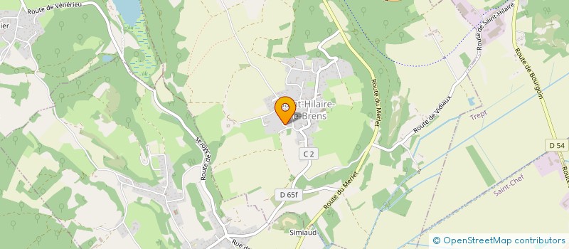 localisation de l'entreprise DA CRUZ CHEMINEES ET INTERIEURS  SAINT-HILAIRE-DE-BRENS