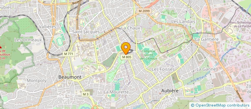 localisation de l'entreprise DA CRUZ ET TEISSEDRE  AUBIERE