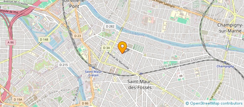 localisation de l'entreprise DA CRUZ FRANCOIS à SAINT-MAUR-DES-FOSSES