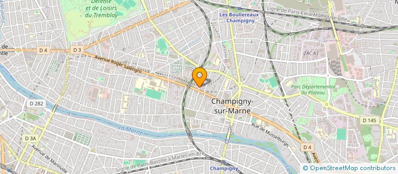 localisation de l'entreprise DA CRUZ INTERNATIONAL à CHAMPIGNY-SUR-MARNE