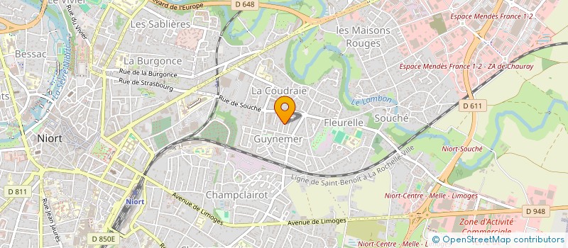 localisation de l'entreprise DA CUNHA CONSTRUCTION à NIORT