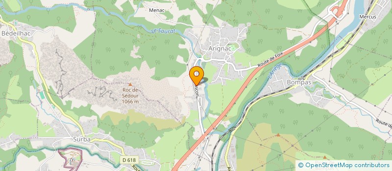 localisation de l'entreprise DA CUNHA CYRIL à ARIGNAC