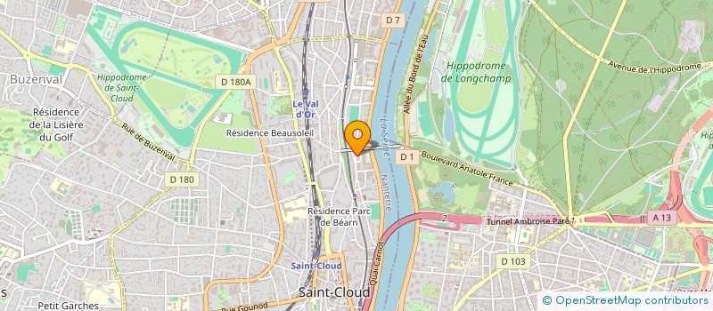 localisation de l'entreprise DA DESIGN à SAINT-CLOUD