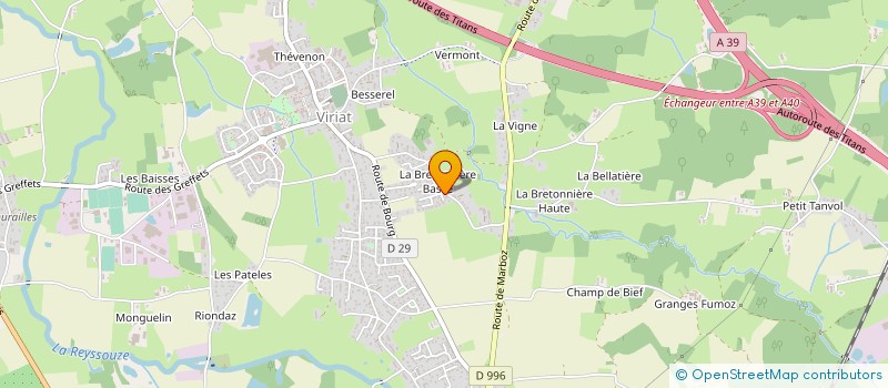 localisation de l'entreprise DA DISTRIBUTION à VIRIAT