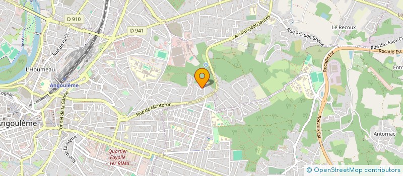 localisation de l'entreprise DA ET COUVERTURE à ANGOULEME