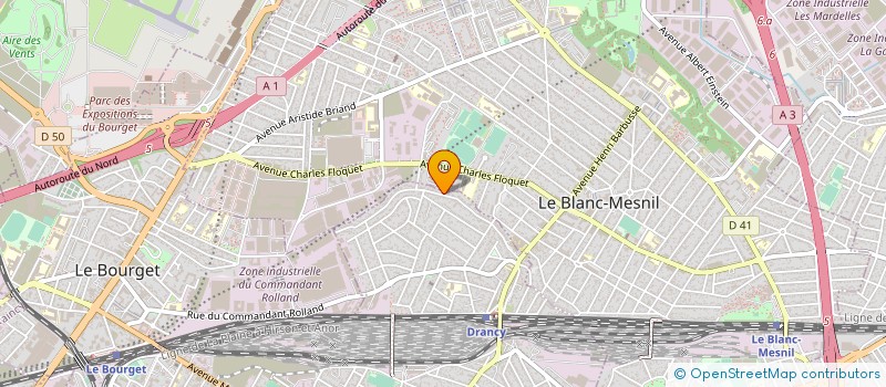 localisation de l'entreprise DA FA à DRANCY