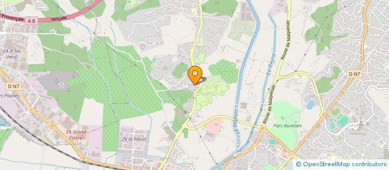 localisation de l'entreprise DA FIBER à FREJUS