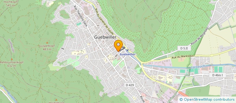 localisation de l'entreprise DA FONTE-PLATRERIE SARL à GUEBWILLER