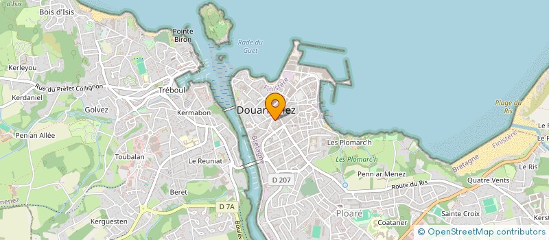 localisation de l'entreprise DA FRANCO à DOUARNENEZ