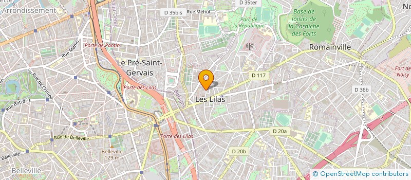 localisation de l'entreprise DA HOMIE'Z à LES LILAS
