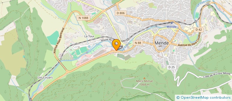 localisation de l'entreprise DA HOTEL CAHORS à MENDE