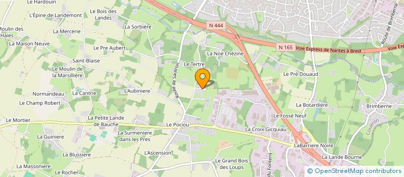 localisation de l'entreprise DA MACONNERIE à COUERON