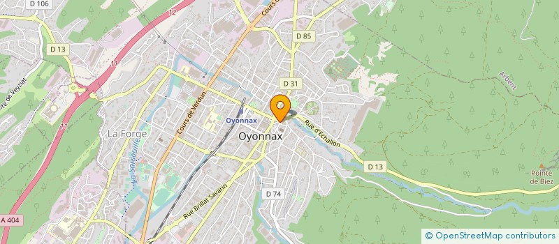 localisation de l'entreprise DA.MI.E.R.S.  OYONNAX