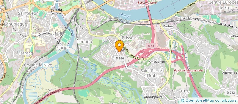 localisation de l'entreprise DA PAOLO  SAINT-PIERRE-D'IRUBE