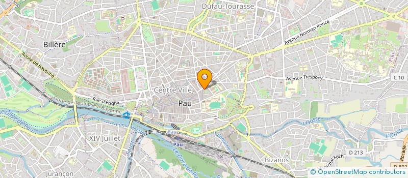 localisation de l'entreprise DA POMODORO 64 à PAU