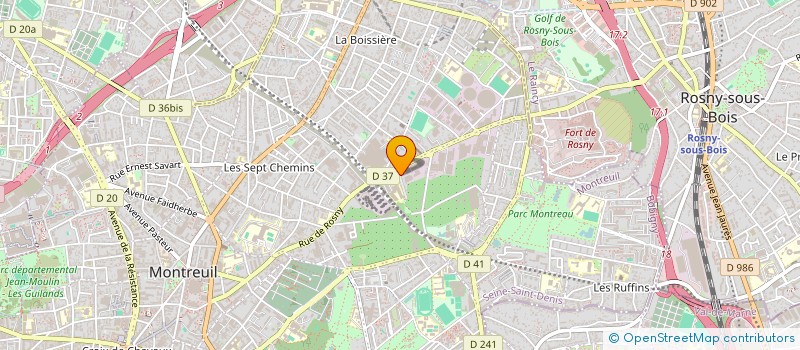 localisation de l'entreprise DA PRO SOLS à MONTREUIL