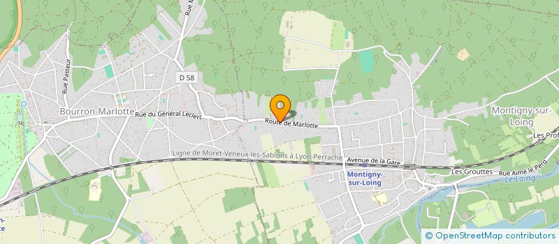 localisation de l'entreprise DA RENOV'  MONTIGNY-SUR-LOING