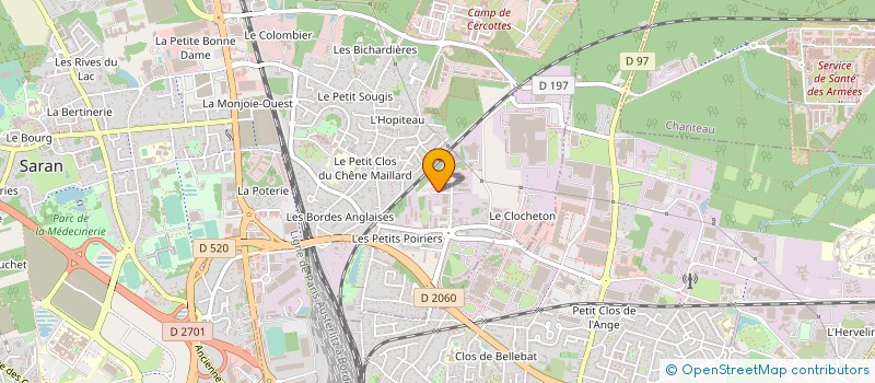 localisation de l'entreprise DA ROCHA à SARAN