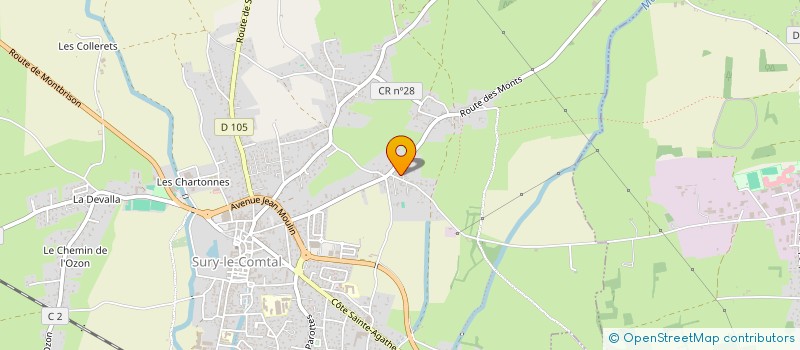 localisation de l'entreprise DA ROCHA à SURY-LE-COMTAL