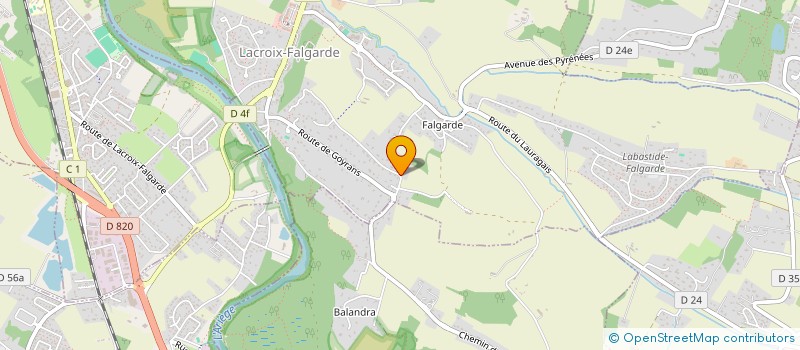 localisation de l'entreprise DA ROCHA LUIS FILIPE  LACROIX-FALGARDE