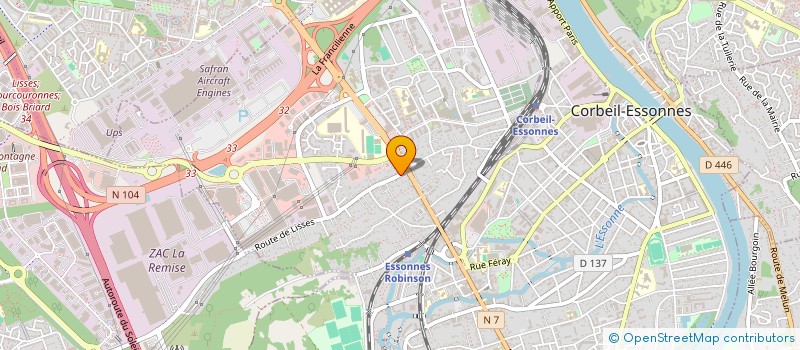 localisation de l'entreprise DA SECURITE PRIVEE à CORBEIL-ESSONNES