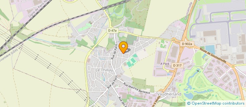 localisation de l'entreprise DA SHENG TRAVEL  LE THILLAY