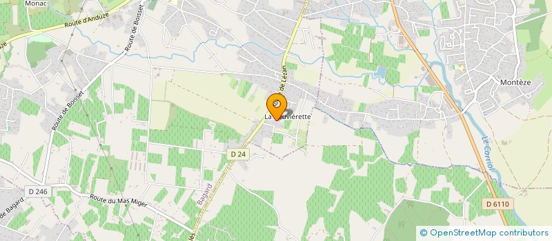 localisation de l'entreprise DA SILVA à GENERARGUES