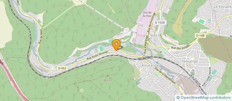 localisation de l'entreprise DA SILVA  KNUTANGE