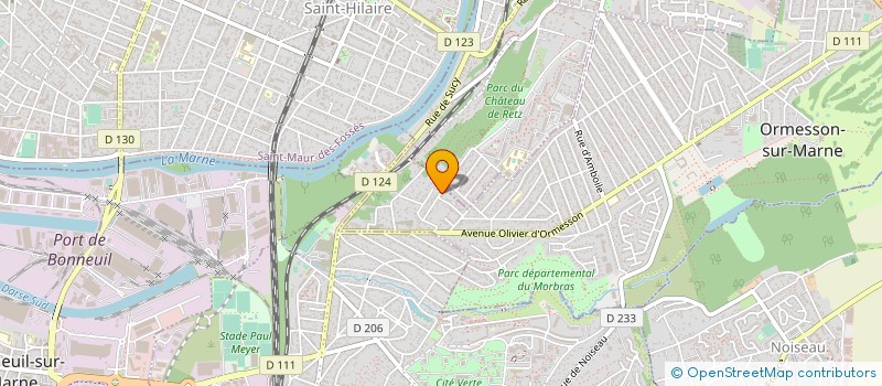 localisation de l'entreprise DA SILVA à ORMESSON-SUR-MARNE