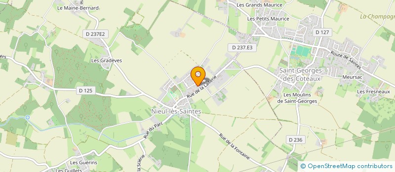 localisation de l'entreprise DA SILVA  NIEUL-LES-SAINTES