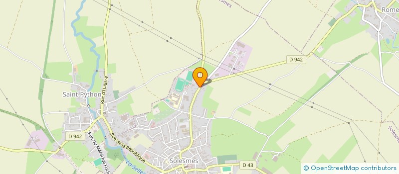 localisation de l'entreprise DA SILVA  SOLESMES