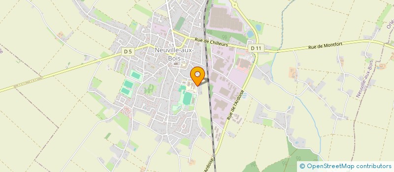 localisation de l'entreprise DA SILVA à NEUVILLE-AUX-BOIS