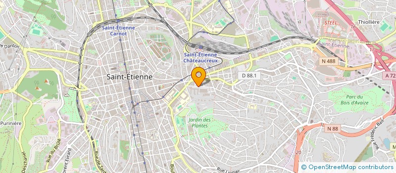 localisation de l'entreprise DA SILVA  SAINT-ETIENNE