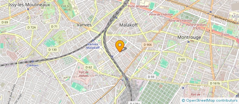 localisation de l'entreprise DA SILVA ASCENSEURS à MALAKOFF