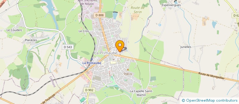 localisation de l'entreprise DA SILVA CARROSSERIE  LUC-LA-PRIMAUBE