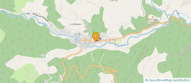 localisation de l'entreprise DA SILVA DA ROCHA  PRATS-DE-MOLLO-LA-PRESTE