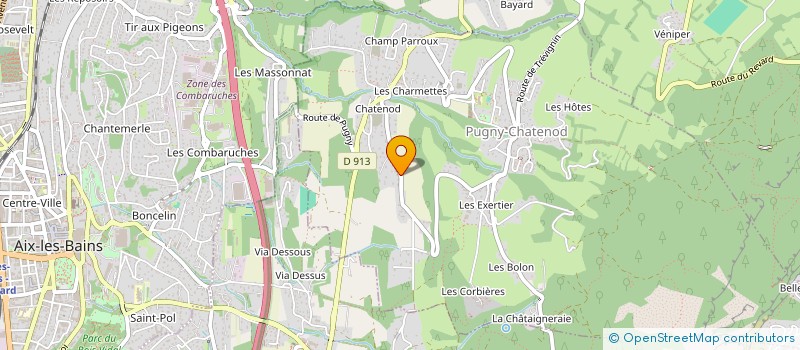 localisation de l'entreprise DA SILVA DE MATOS  PUGNY-CHATENOD