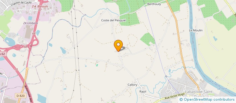 localisation de l'entreprise DA SILVA E CO  LABASTIDE-SAINT-PIERRE