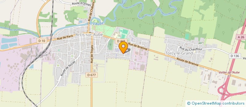 localisation de l'entreprise DA SILVA EMMANUEL  ARCIS-SUR-AUBE